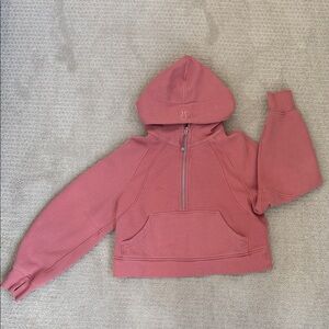 Lululemon Athletica Half Zip Scuba Brier Rose XS/S